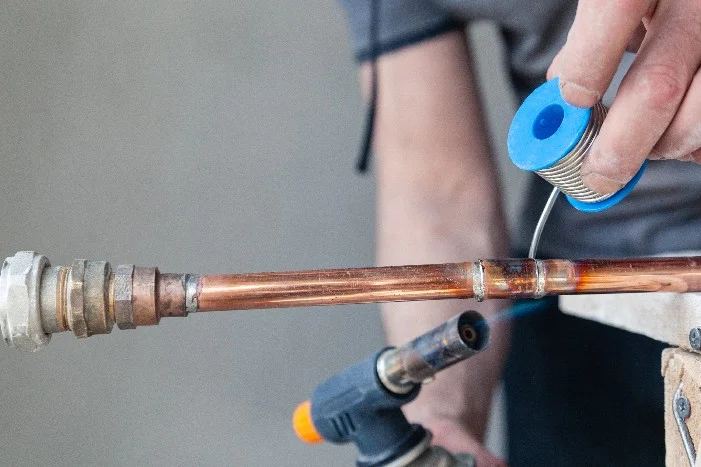 Kupferrohr löten mit Gasbrenner